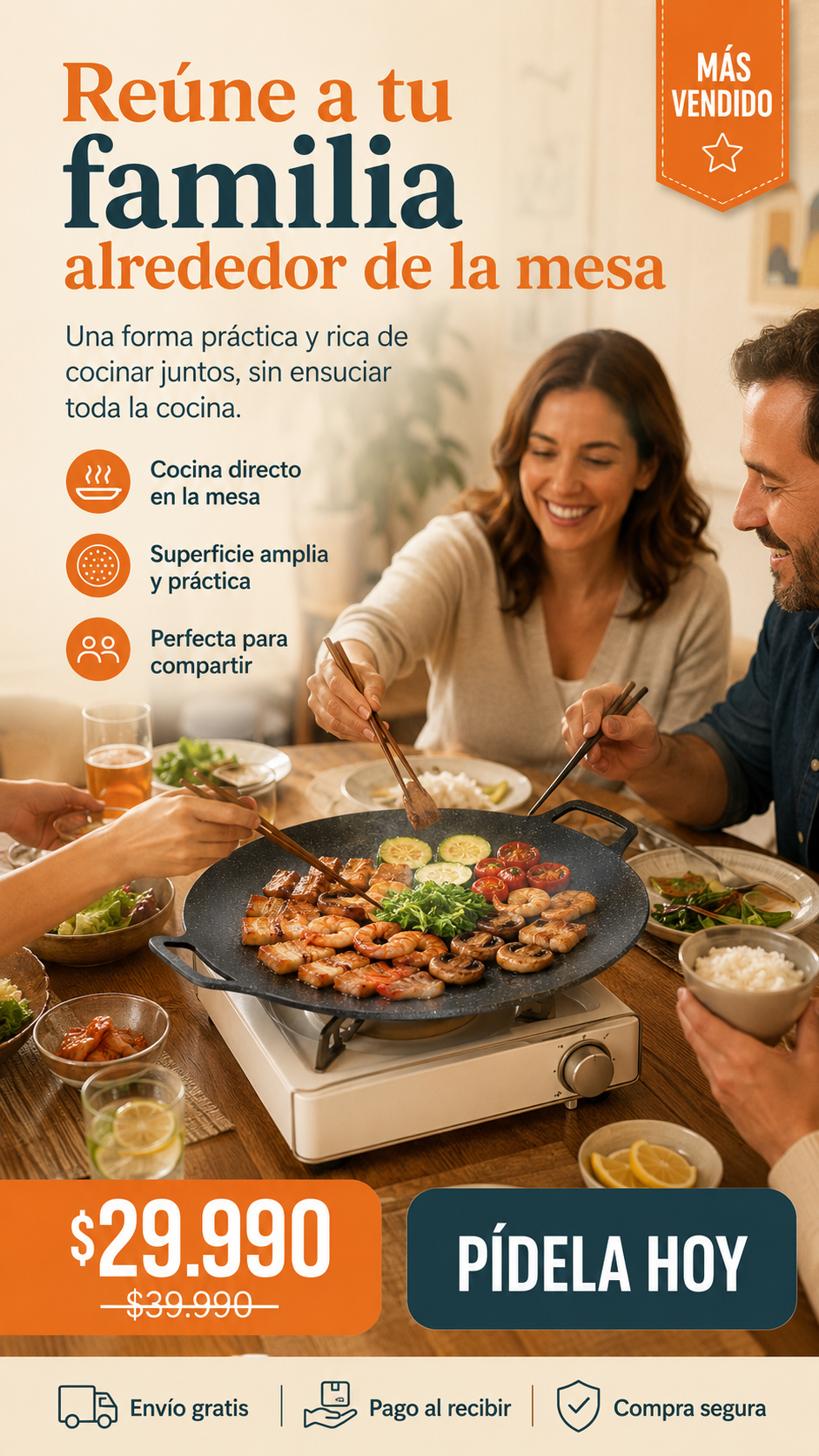 Plancha Coreana Multiuso