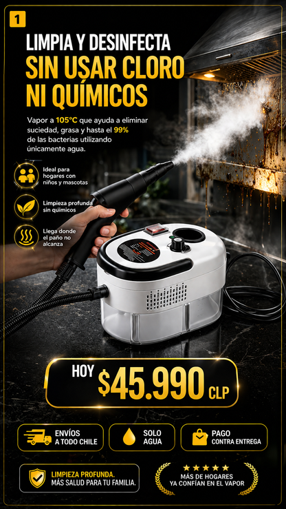 SteamMax Pro — Limpiador a Vapor de Alta Presión